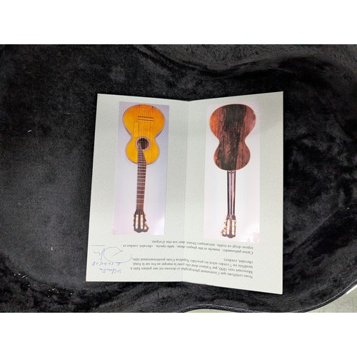 2407 -  19th century guitar branded 'Valance' to the inner back, converted in the 19th century to a heptaco... 