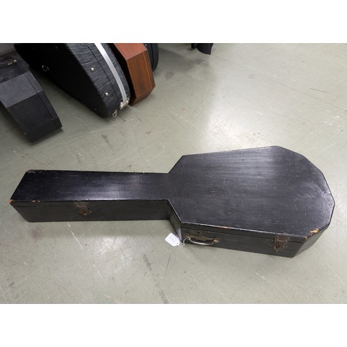 2409 - 19th century French double table guitar by and branded Maccard to the back of the inner table; Back ... 