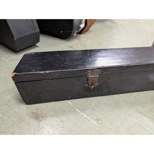 2409 - 19th century French double table guitar by and branded Maccard to the back of the inner table; Back ... 