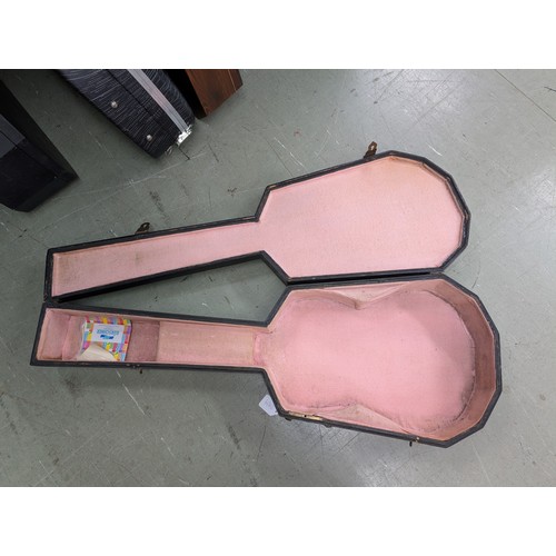 2409 - 19th century French double table guitar by and branded Maccard to the back of the inner table; Back ... 