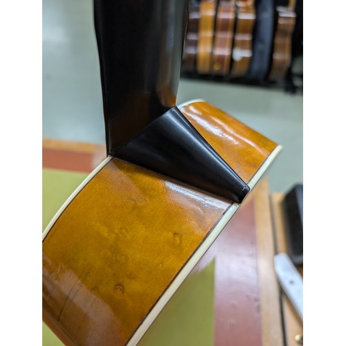 2409 - 19th century French double table guitar by and branded Maccard to the back of the inner table; Back ... 