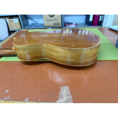 2426 - Roca Valencia small bodied nylon string guitar, made in Spain; some restorative work required; soft ... 