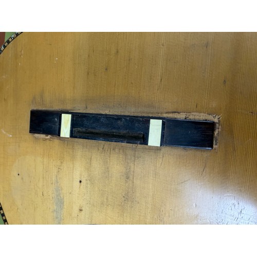 2423 - Antique Valencian guitar in need of restoration, labelled Francisco Pau Y Lisart Valencia... 