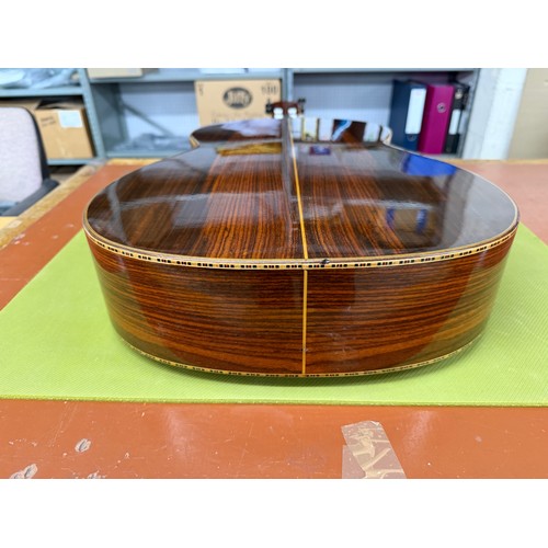 2420 - 1975 Lorenzo Pimentel Grand Concert number 8 classical guitar, made in Mexico; Back and sides: India... 