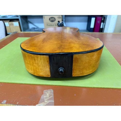 2413 - Early 19th century Mirecourt guitar, labelled N. Rigondeau, 1822; Back and sides: maple, refinished;... 