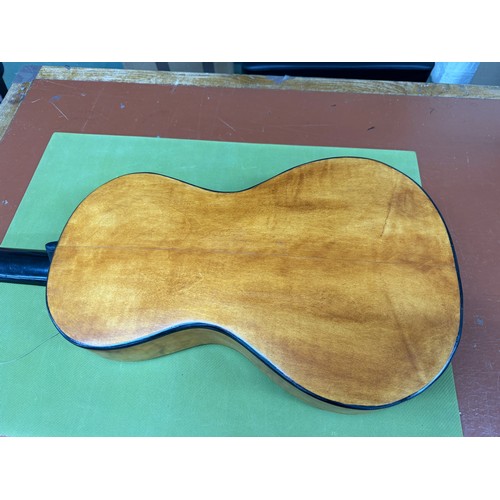 2413 - Early 19th century Mirecourt guitar, labelled N. Rigondeau, 1822; Back and sides: maple, refinished;... 