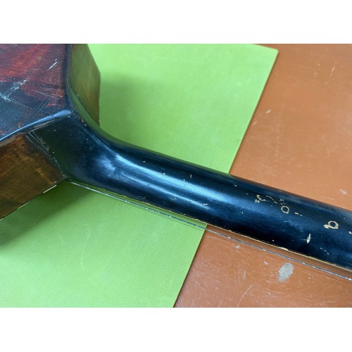 2410 - Interesting 19th century German seven string Wappen style guitar; Back and sides: dark stained maple... 