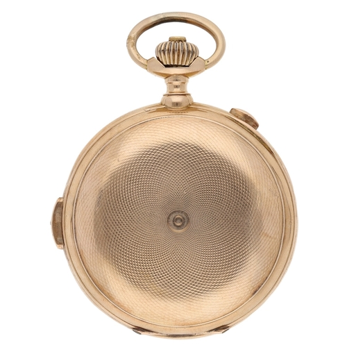 French 14ct minute repeating calendar centre seconds chronograph lever ...