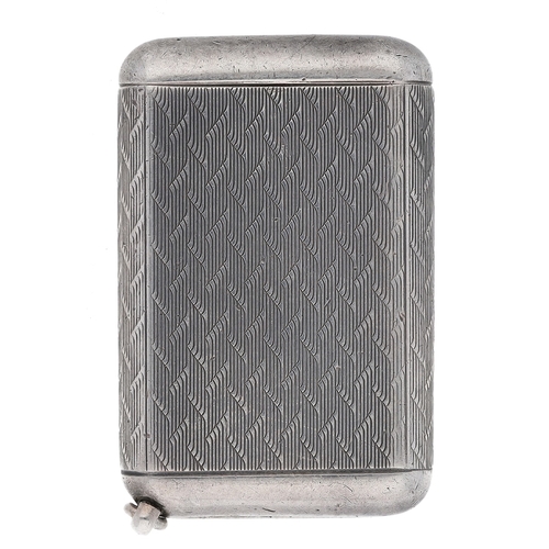 Silver engine turned purse watch, import hallmarks London 1930, the ...