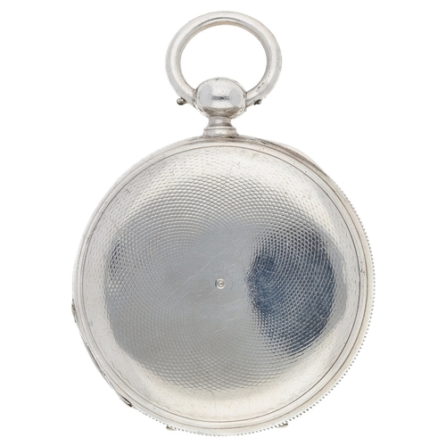 Hi. Perregaux, Locle - Interesting silver 'dual time zone' polychrome ...