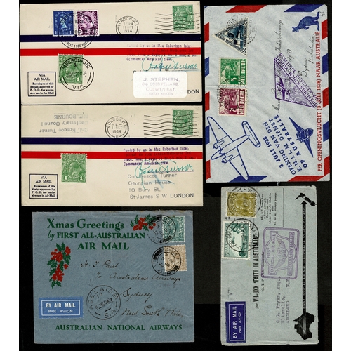 16 - Airmails: collection in a box, 1930 to 1978, incl. Empire Air Mails, Tasman Sea Flights, MacRobertso... 