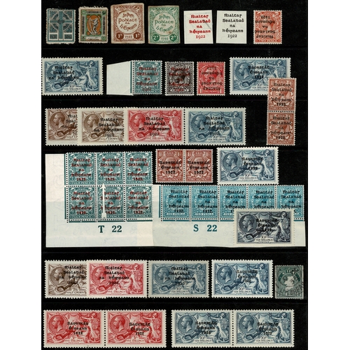 111 - 1922-71 comprehensive collection in two albums, from Sinn Fein and unissued IRA 1d, 2d, overprint pr... 