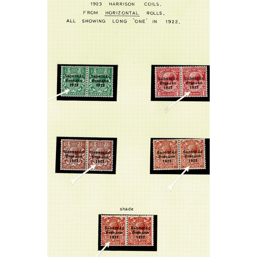 111 - 1922-71 comprehensive collection in two albums, from Sinn Fein and unissued IRA 1d, 2d, overprint pr... 