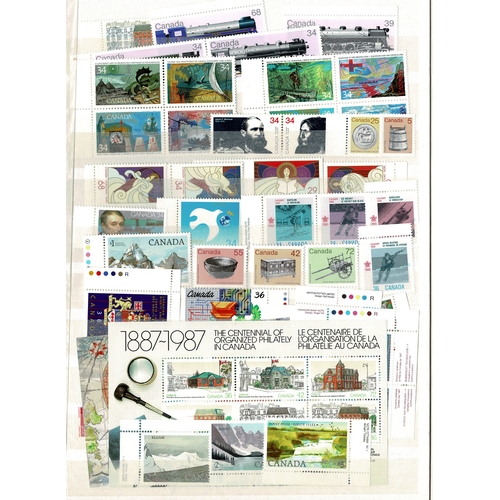 11 - Stockbook with modern mint, Australia, AAT, GB, Canada, Christmas Island, Pitcairn, Isle of Man, Nor... 