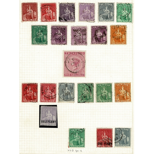 59 - 1851-1909 collection on leaves, from first Britannia imperfs, lithographed 1d blue (2), 1859 6d gree... 