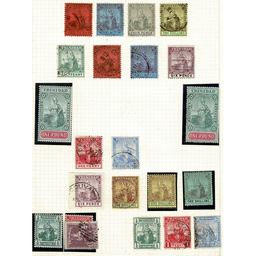 59 - 1851-1909 collection on leaves, from first Britannia imperfs, lithographed 1d blue (2), 1859 6d gree... 