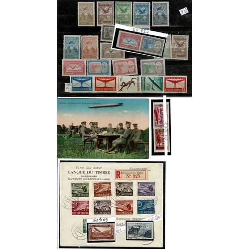 7 - Airmails: mixed lot incl. Lebanon, Syria, Argentina, China 1921 unused and used, 1942 set unused, Lu... 