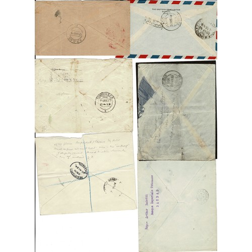 48 - 1919-48 small range of airmails incl. red CIVIL POSTS/AIRMAIL/IRAQ by Baghdad - Cairo Air Service (s... 