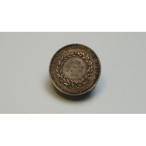 56 - 1962 highland argicultural silver award medal