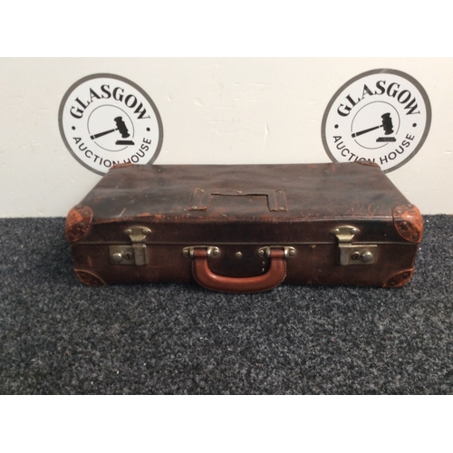 125 - Traditional style small case with wear consistent with age