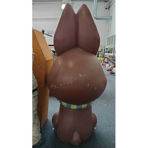 134 - 6ft large bunny with bow tie
