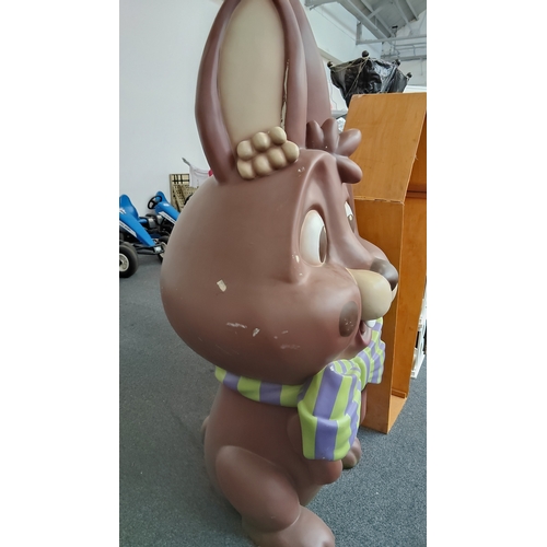 134 - 6ft large bunny with bow tie