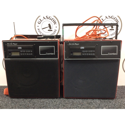 178 - 2 Coomber PA / CD Player Amplifiers - Used