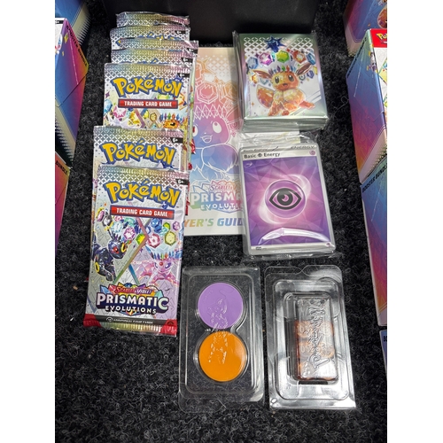 104 - 10 Scarlet & Violet Prismatic Evolutions Booster Display (6 Booster Packs Per Box) & 1 Prismatic