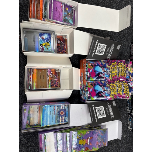 106 - Chinese Pokemon inc 3 Horizon Gem Vol.3 Pack & 2 151 Suprise Slim Pack with 5 Boxes of S&V Black