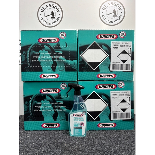 181 - 4 Boxes of Wynns Hydroalcoholic Surface Cleaner - New