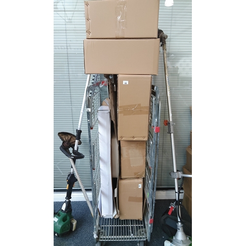 195 - Cage of new sinks and new taps asstd