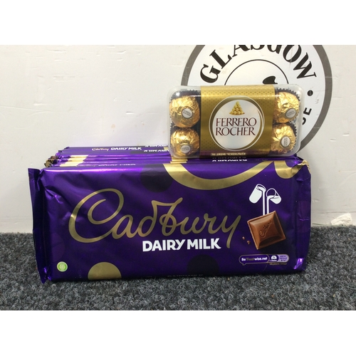 217 - 8 bars of dairy milk and Ferraro should rocher