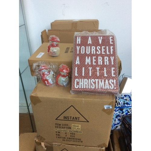 230 - Quantity of new named Xmas stock