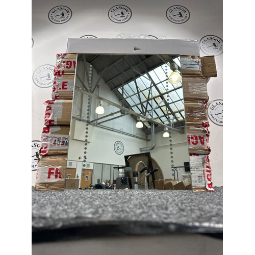 236 - 5 LED Bathroom Mirrors W Shaving Plug - 20”x15” - New