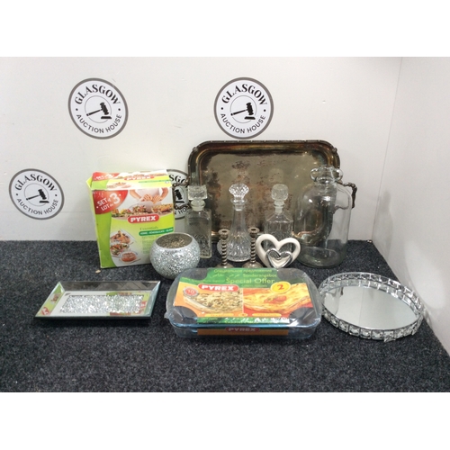 239 - Qty Of Household Misc , Decanters, Candle Sticks & More - Used