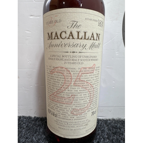 65 - The Macallan - 25 Year Old (1975) Anniversary Malt 70cl With Original Box - Mint Condition