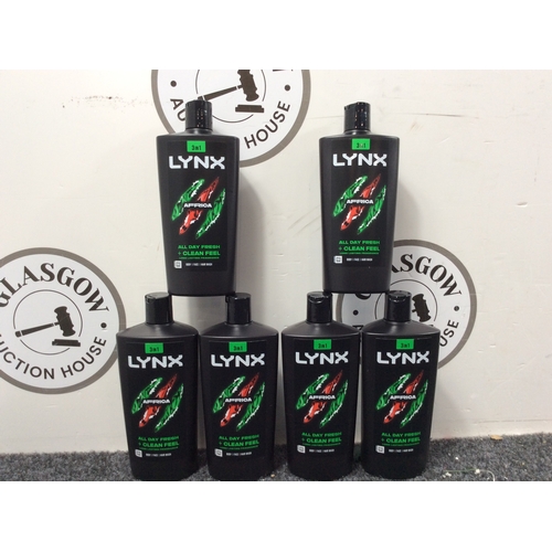 71 - 6x 3in1 lynx Africa shower gel-new