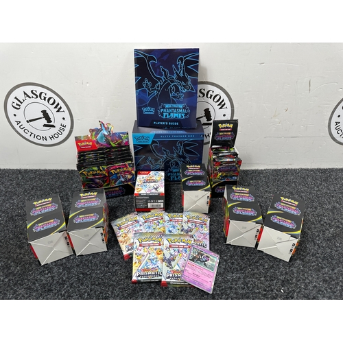91 - Pokemon Bundle inc Phantasmal Flames Elite Trainer Box 6 Booster Display Boxes (18 Packs Per Box),