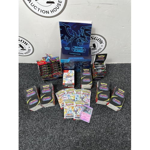 91 - Pokemon Bundle inc Phantasmal Flames Elite Trainer Box 6 Booster Display Boxes (18 Packs Per Box),