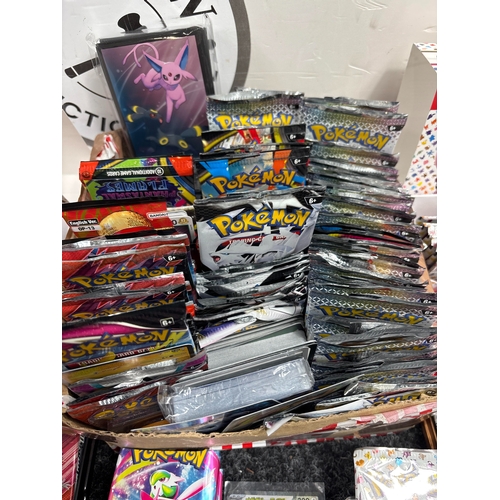 96 - Large Bundle Pokemon Booster Packs inc , S&S Fusion Strike, S&V Prismatic Evolutions, Mega