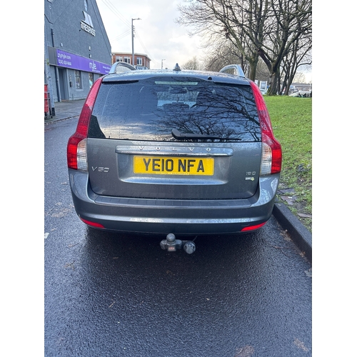46 - YE10NFA Volvo V50 Estate 1.6 Eco Diesel 137000 Miles MOT 07/02/26 2 Keys Service History