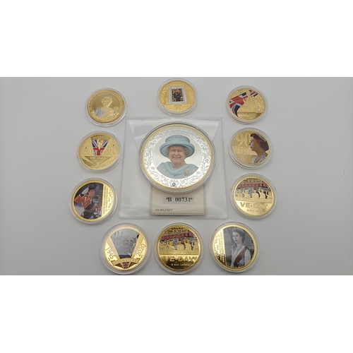 1 - Collection of 11 coins commemorating various events in British history