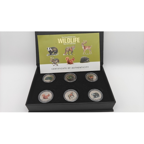 5 - The great British isles wildlife 10p coin collection with COA in display box