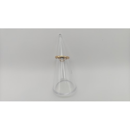 13 - 9ct Gold & Diamond Ring - Size N - Total Weight 3.08g