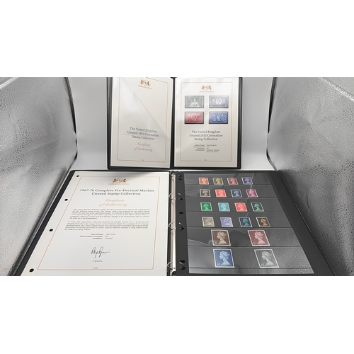 29 - Set of 2 Harrington & Bryne unused stamp collections with COA. 1967-70 & 1953