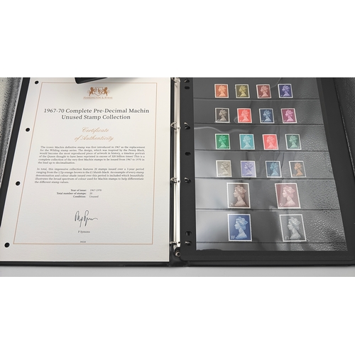 29 - Set of 2 Harrington & Bryne unused stamp collections with COA. 1967-70 & 1953