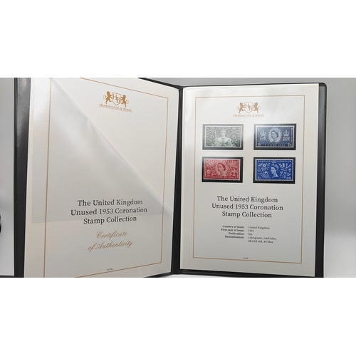 29 - Set of 2 Harrington & Bryne unused stamp collections with COA. 1967-70 & 1953