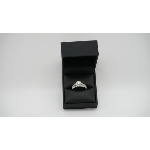 Platinum & Diamond Engagement & Wedding Ring Size L