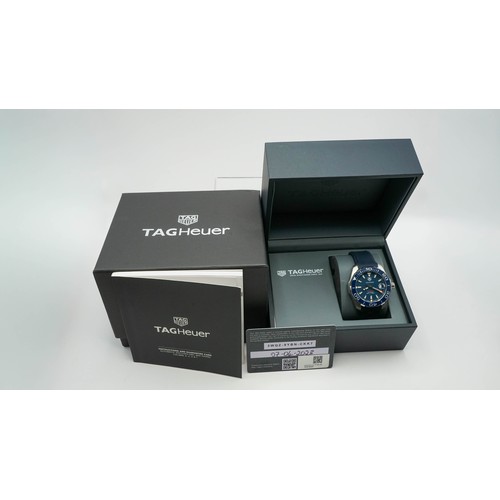 TAG Heuer Aquaracer Calibre 5 Automatic Watch
Blue Dial and Blue Rubber Strap
Model Reference WAY211C.FT6155