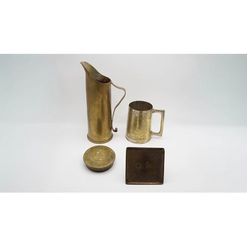 63 - 4 Pieces of WW2 Trench Art